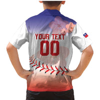 Custom Baseball Chinese Taipei Family Matching Mermaid Dress and Hawaiian Shirt National Plum Blossom - Dynamic Style - Wonder Print Shop