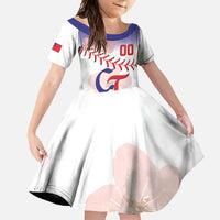 Custom Baseball Chinese Taipei Family Matching Mermaid Dress and Hawaiian Shirt National Plum Blossom - Dynamic Style - Wonder Print Shop