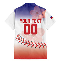 Custom Baseball Chinese Taipei Family Matching Mermaid Dress and Hawaiian Shirt National Plum Blossom - Dynamic Style - Wonder Print Shop