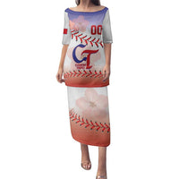 Custom Baseball Chinese Taipei Family Matching Puletasi and Hawaiian Shirt National Plum Blossom - Dynamic Style - Wonder Print Shop