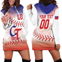 Custom Baseball Chinese Taipei Hoodie Dress National Plum Blossom - Dynamic Style - Wonder Print Shop