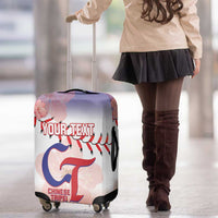 Custom Baseball Chinese Taipei Luggage Cover National Plum Blossom - Dynamic Style - Wonder Print Shop