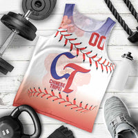 Custom Baseball Chinese Taipei Men Tank Top National Plum Blossom - Dynamic Style - Wonder Print Shop