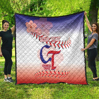 Custom Baseball Chinese Taipei Quilt National Plum Blossom - Dynamic Style - Wonder Print Shop