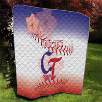 Custom Baseball Chinese Taipei Quilt National Plum Blossom - Dynamic Style - Wonder Print Shop