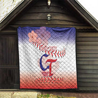Custom Baseball Chinese Taipei Quilt National Plum Blossom - Dynamic Style - Wonder Print Shop