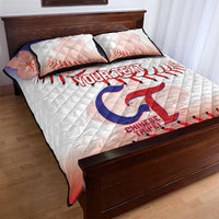Custom Baseball Chinese Taipei Quilt Bed Set National Plum Blossom - Dynamic Style - Wonder Print Shop