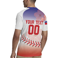 Custom Baseball Chinese Taipei Rugby Jersey National Plum Blossom - Dynamic Style - Wonder Print Shop