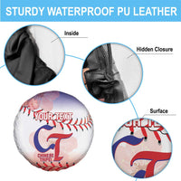 Custom Baseball Chinese Taipei Spare Tire Cover National Plum Blossom - Dynamic Style - Wonder Print Shop