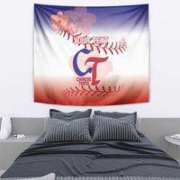 Custom Baseball Chinese Taipei Tapestry National Plum Blossom - Dynamic Style - Wonder Print Shop
