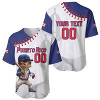 Custom Baseball Puerto Rico Baseball Jersey Coqui Mascot - Dynamic Style - Wonder Print Shop