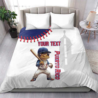 Custom Baseball Puerto Rico Bedding Set Coqui Mascot - Dynamic Style - Wonder Print Shop