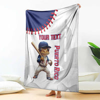 Custom Baseball Puerto Rico Blanket Coqui Mascot - Dynamic Style