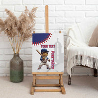 Custom Baseball Puerto Rico Canvas Wall Art Coqui Mascot - Dynamic Style - Wonder Print Shop