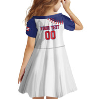 Custom Baseball Puerto Rico Family Matching Off Shoulder Short Dress and Hawaiian Shirt Coqui Mascot - Dynamic Style - Wonder Print Shop
