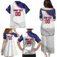 Custom Baseball Puerto Rico Family Matching Puletasi and Hawaiian Shirt Coqui Mascot - Dynamic Style - Wonder Print Shop