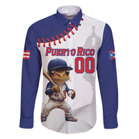 Custom Baseball Puerto Rico Family Matching Summer Maxi Dress and Hawaiian Shirt Coqui Mascot - Dynamic Style - Wonder Print Shop