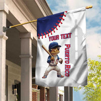 Custom Baseball Puerto Rico Garden Flag Coqui Mascot - Dynamic Style - Wonder Print Shop