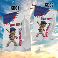 Custom Baseball Puerto Rico Garden Flag Coqui Mascot - Dynamic Style - Wonder Print Shop