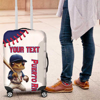 Custom Baseball Puerto Rico Luggage Cover Coqui Mascot - Dynamic Style - Wonder Print Shop
