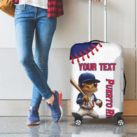Custom Baseball Puerto Rico Luggage Cover Coqui Mascot - Dynamic Style - Wonder Print Shop