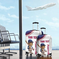 Custom Baseball Puerto Rico Luggage Cover Coqui Mascot - Dynamic Style - Wonder Print Shop
