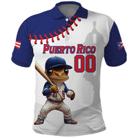 Custom Baseball Puerto Rico Polo Shirt Coqui Mascot - Dynamic Style - Wonder Print Shop