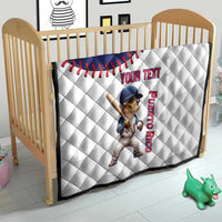 Custom Baseball Puerto Rico Quilt Coqui Mascot - Dynamic Style - Wonder Print Shop