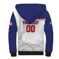 Custom Baseball Puerto Rico Sherpa Hoodie Coqui Mascot - Dynamic Style - Wonder Print Shop