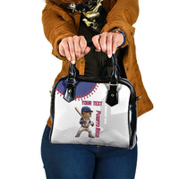 Custom Baseball Puerto Rico Shoulder Handbag Coqui Mascot - Dynamic Style