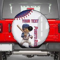 Custom Baseball Puerto Rico Spare Tire Cover Coqui Mascot - Dynamic Style - Wonder Print Shop