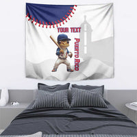 Custom Baseball Puerto Rico Tapestry Coqui Mascot - Dynamic Style - Wonder Print Shop