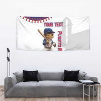 Custom Baseball Puerto Rico Tapestry Coqui Mascot - Dynamic Style - Wonder Print Shop