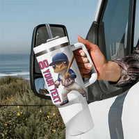 Custom Baseball Puerto Rico Tumbler With Handle Coqui Mascot - Dynamic Style - Wonder Print Shop
