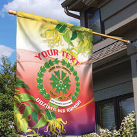 Personalized Comoros Garden Flag Coat Of Arms Mix Ylang Ylang Flower - Wonder Print Shop