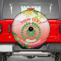 Personalized Comoros Spare Tire Cover Coat Of Arms Mix Ylang Ylang Flower - Wonder Print Shop
