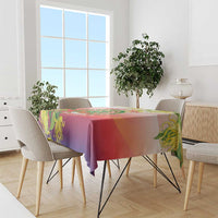 Personalized Comoros Tablecloth Coat Of Arms Mix Ylang Ylang Flower - Wonder Print Shop