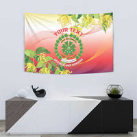 Personalized Comoros Tapestry Coat Of Arms Mix Ylang Ylang Flower - Wonder Print Shop