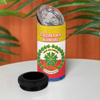 Comoros Is In My DNA 4 in 1 Can Cooler Tumbler Udzima wa Komori - African Paisley Pattern - Wonder Print Shop