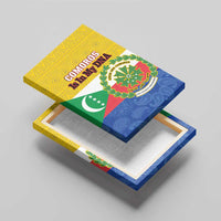 Comoros Is In My DNA Canvas Wall Art Udzima wa Komori - African Paisley Pattern - Wonder Print Shop