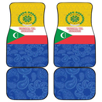 Comoros Is In My DNA Car Mats Udzima wa Komori - African Paisley Pattern - Wonder Print Shop