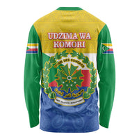 Comoros Is In My DNA Long Sleeve Shirt Udzima wa Komori - African Paisley Pattern - Wonder Print Shop