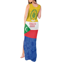 Comoros Is In My DNA Tank Maxi Dress Udzima wa Komori - African Paisley Pattern - Wonder Print Shop