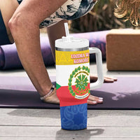 Comoros Is In My DNA Tumbler With Handle Udzima wa Komori - African Paisley Pattern - Wonder Print Shop