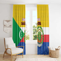 Comoros Is In My DNA Window Curtain Udzima wa Komori - African Paisley Pattern - Wonder Print Shop