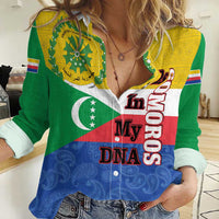 Comoros Is In My DNA Women Casual Shirt Udzima wa Komori - African Paisley Pattern - Wonder Print Shop