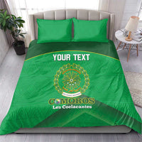 Custom Comoros Football Bedding Set Allez Les Coelacantes - Wonder Print Shop
