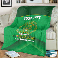 Custom Comoros Football Blanket Allez Les Coelacantes