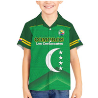 Custom Comoros Football Family Matching Mermaid Dress and Hawaiian Shirt Allez Les Coelacantes - Wonder Print Shop