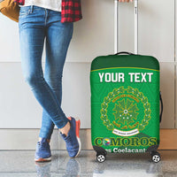 Custom Comoros Football Luggage Cover Allez Les Coelacantes - Wonder Print Shop